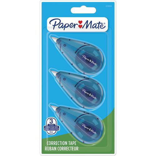 Correttore roller Paper Mate confezione da 3