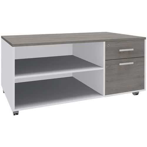 Console mobile maniglia opaca 2 cassetti Urban