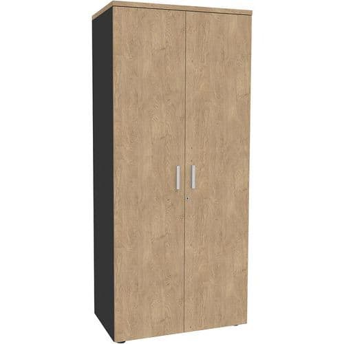 Armadio alto Urban maniglia opaca 180x80 cm 4 ripiani - Da montare