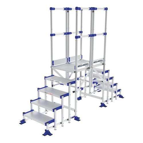 Passerella fissa Meca Modul - 2 parapetto - Tubesca-Comabi