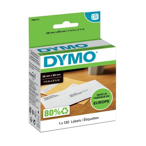 Etichetta per indirizzo postale autoadesiva LabelWriter 28x89 mm - Dymo