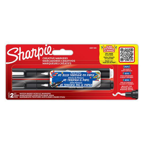 Pennarello creativo opaco Sharpie Bullet punta a ogiva - Colori assortiti - Sharpie