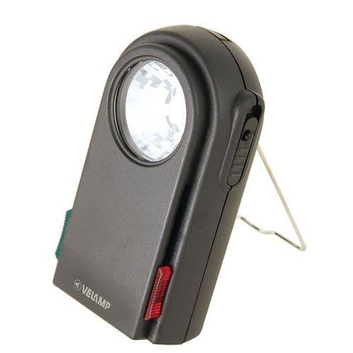 Torcia tascabile 3 led con filtri colorati e pulsante Morse - Velamp