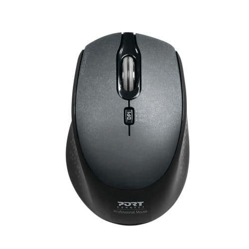 Mouse wireless Pro silenzioso nero - Port Connect