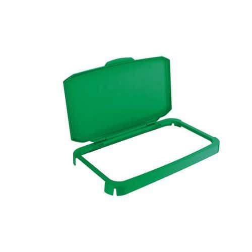 Coperchio verde con cerniera Durabin® 60L - Durable