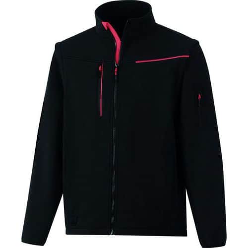 Giacca Softshell 2 in 1 - SOCCIA Nero-Rosso - Delta Plus