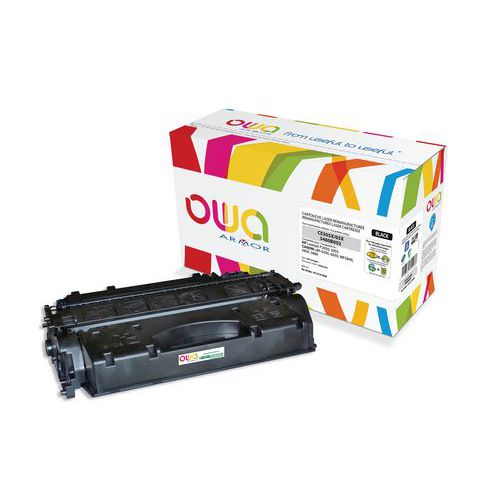 Toner ad alta capacità compatibile HP 55A nero - Owa