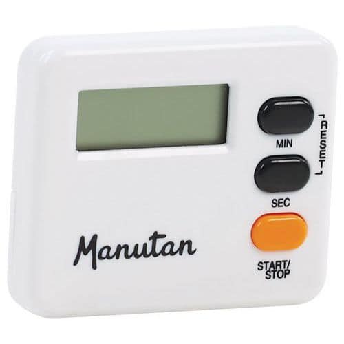 Timer con conto alla rovescia bianco - 100 min - Manutan Expert