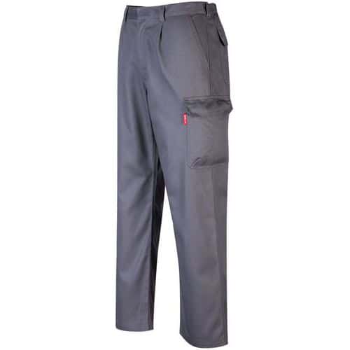 Pantalone ignifugo bizweld cargo grigio - Portwest