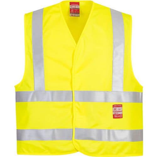 Gilet giallo ad alta visibilità resistente alle fiamme - Portwest