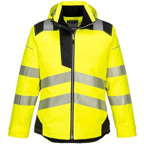 Parka alta visibilità PW3 giallo/nero - Portwest