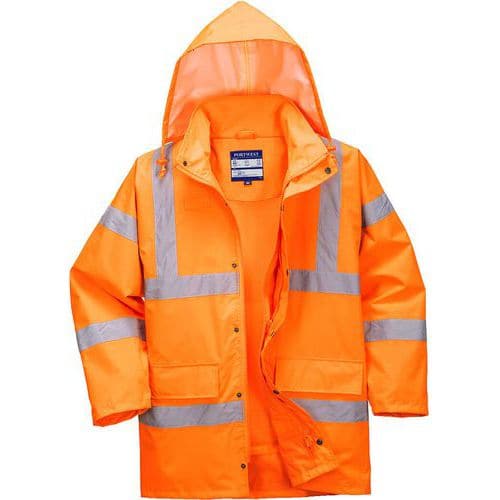 Parka Traffic 7-in-1 traspirante ad alta visibilità arancione - Portwest