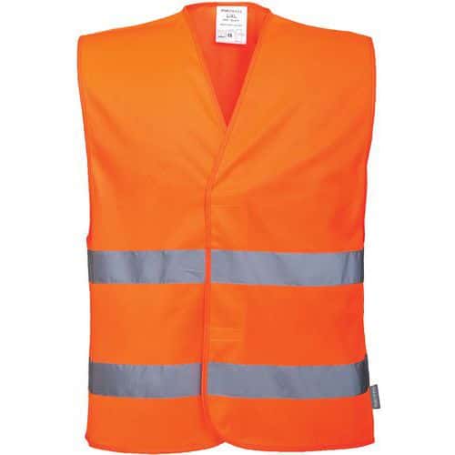 Gilet arancio con 2 bande alta visibilità - Portwest