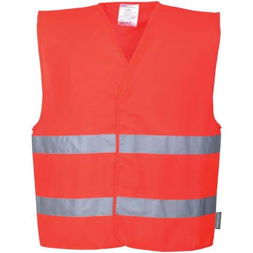 Gilet 2 bande alta visibilità rosso - Portwest