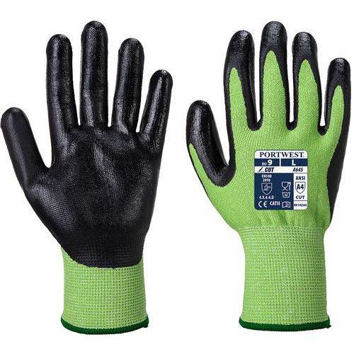 Guanto anti taglio nitrile foam verde - Portwest