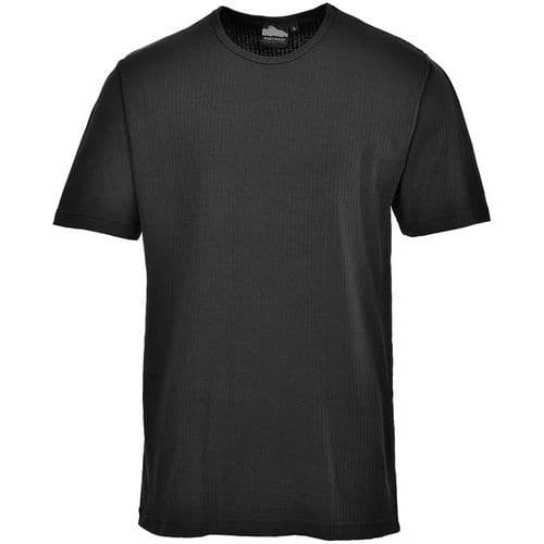 Maglia termica maniche corte nero - Portwest