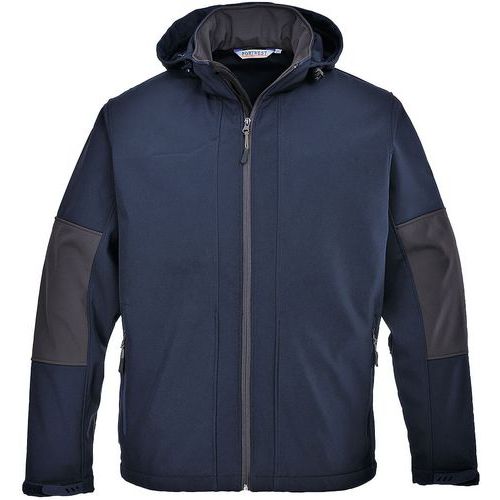 Softshell con cappuccio  blu navy - Portwest