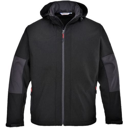 Softshell con cappuccio nero - Portwest