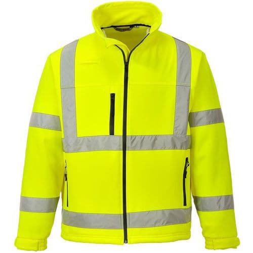 Giacca Softshell a 3 strati ad alta visibilità giallo - Portwest