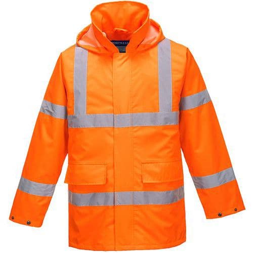 Giacca antipioggia Lite Traffic arancione - Portwest