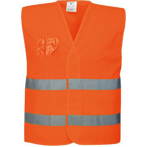 Gilet ad alta visibilità arancione con inserti in rete - Portwest