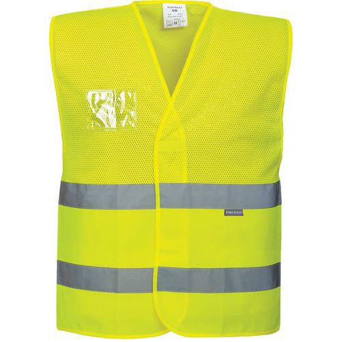 Gilet ad alta visibilità giallo con inserti in rete - Portwest