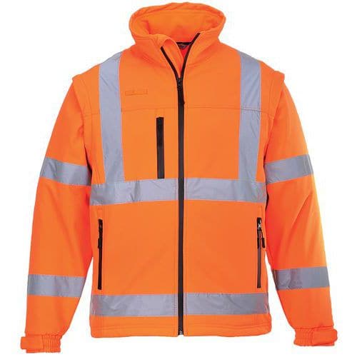 Giacca 3 strati Softshell ad alta visibilità arancione - Portwest