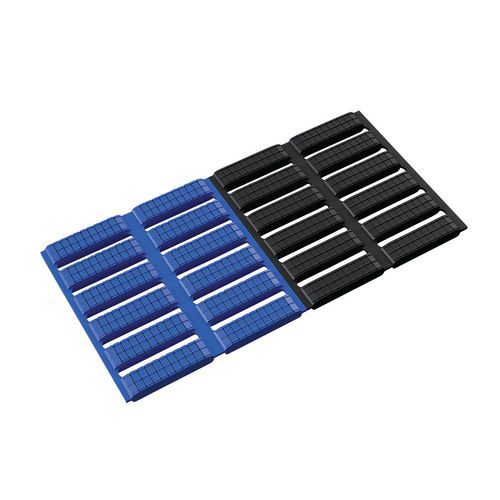 Tappeto flessibile Flexipath - A colori alternati nero/blu - In rotolo - Plastex