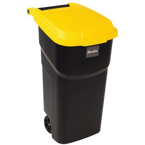 Contenitore con coperchio giallo 100L – Manutan Expert