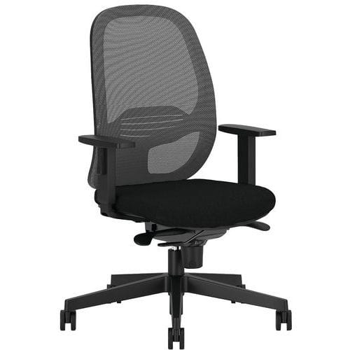 Sedia da ufficio ergonomica nera Eggy