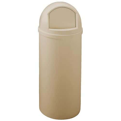 Pattumiera Marshall a cupola - 57 L - Beige - Rubbermaid