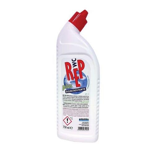 Gel disincrostante profumato igienizzante REP WC PLUS 750 ml