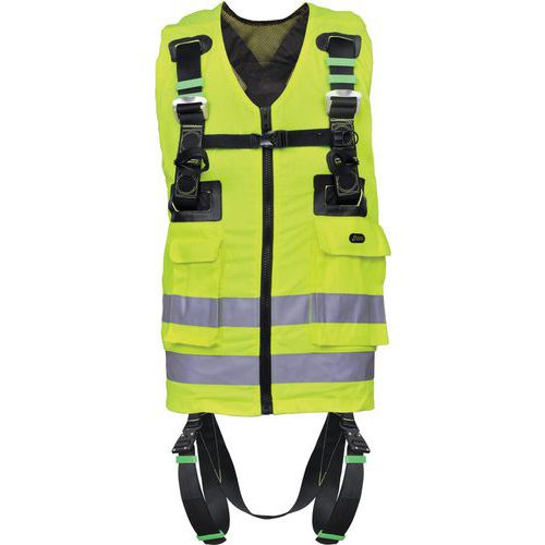 Imbracatura anticaduta con gilet Reflex ad alta visibilità - Kratos Safety