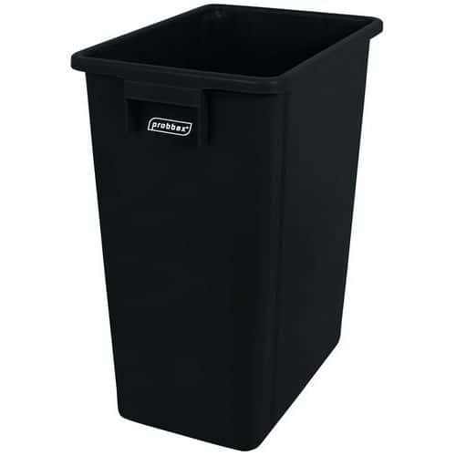 Contenitore in plastica 70% riciclata - 40L - Nero - Probbax