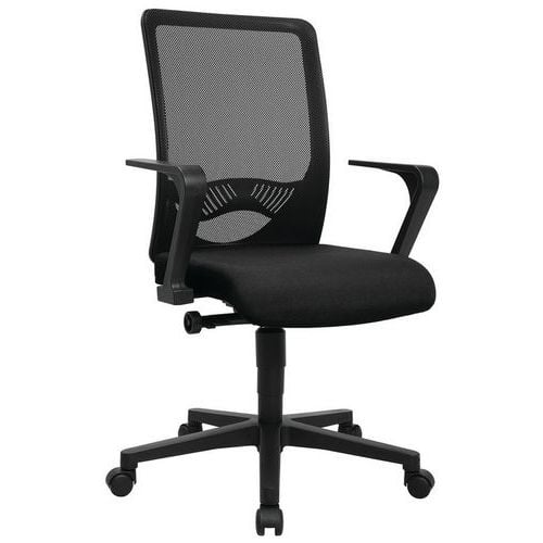 Sedia da ufficio ergonomica nero Eurostar 100