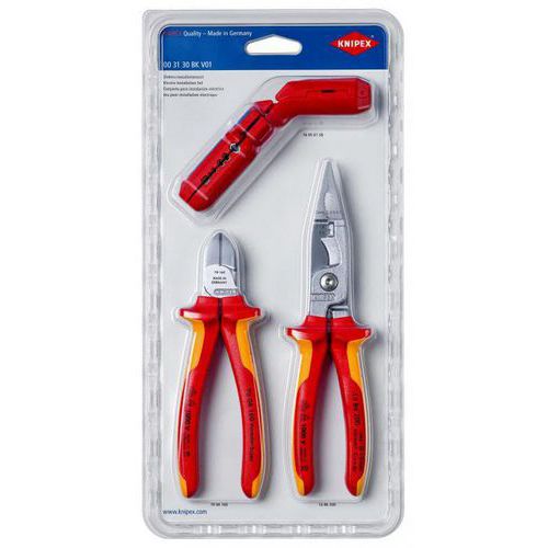 Lotto di 3 utensili da elettricista - Knipex