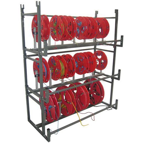 Scaffalatura per svolgitori di bobine e rotoli Bobi-Rack - Cable Equipements