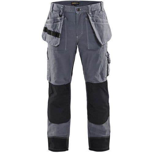 Pantaloni da artigiano Heavy Worker grigio chiaro/nero - Blåkläder