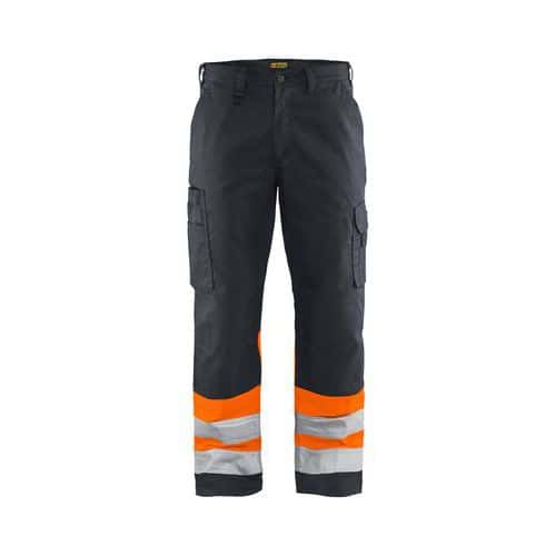 Pantaloni ad alta visibilità grigio medio arancio fluorescente - Blåkläder