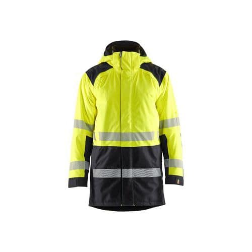 Giubbotto parka ad alta visibilità 4457 giallo fluo/nero - Blaklader