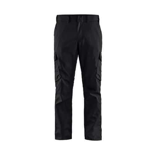 Pantaloni elastici industriali 2D nero/rosso D132