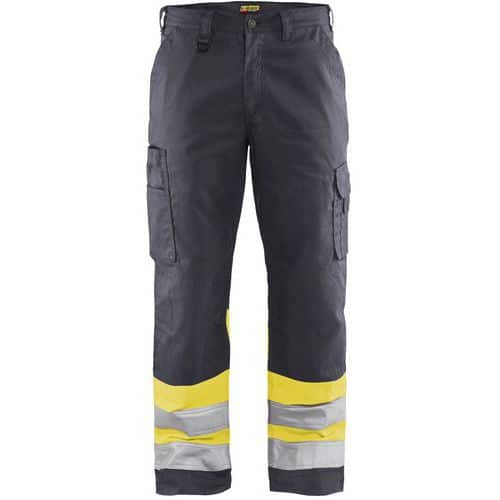 Pantaloni ad alta visibilità grigio medio/giallo fluo - Blåkläder