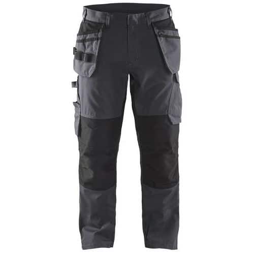 Pantaloni da lavoro con tasche pensili grigio/nero - Blåkläder