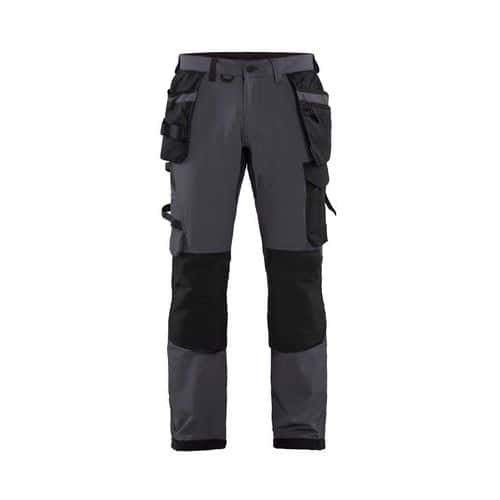 Pantaloni elasticizzati Artisan 4D grigio/nero - Blåkläder