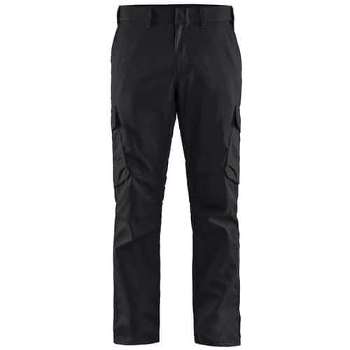 Pantaloni per industria in tessuto stretch 2D nero/rosso - Blåkläder