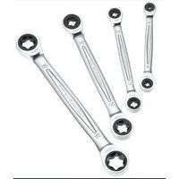 Set di 4 chiavi poligonali torx a cricchetto