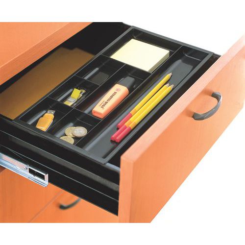 Foto di un funzionale organizer per cassetti da scrivania con divisori per  forniture e accessori