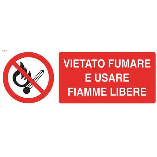 Cartello Vietato Fumare e Usare Fiamme libere – Vietato depositare  Materiali estranei al Funzionamento dell'ascensore – 20×30 cm – 3 Pezzi –  Adesivo per Interni – MR004 – Rediprint